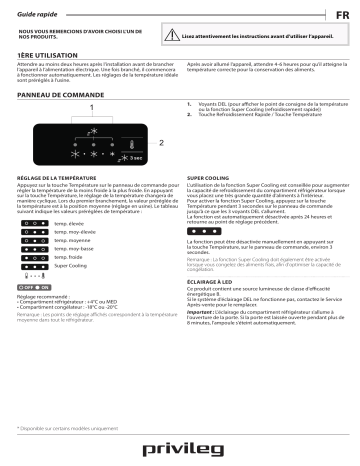 PRB 496 ES | PVB 496 SE | PVB 476 SE | PRB 476 ES | PRB 486 ES | Privileg PVB 486 SE Fridge/freezer combination Manuel utilisateur | Fixfr