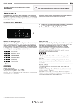 Polar POB 601E S Fridge/freezer combination Manuel utilisateur