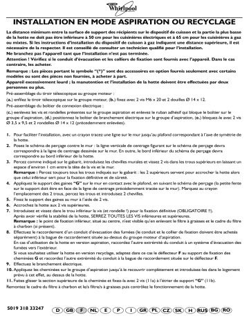 AKR 524 IX | AKR 979 IX | Whirlpool AKR981 IX Hood Manuel utilisateur | Fixfr