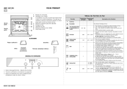 Bauknecht AKZ 107/01 NB Oven Manuel utilisateur