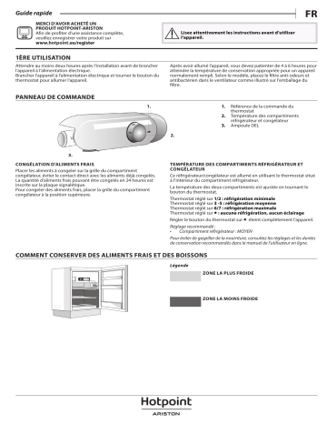 BTSZ 1632/HA | BTSZ 1632/HA 1 | HOTPOINT/ARISTON BTS 1622/HA 1 Refrigerator Manuel utilisateur | Fixfr