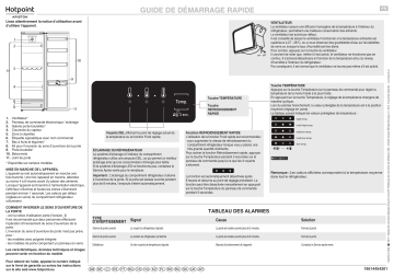 HOTPOINT/ARISTON SH6 1Q XRD Refrigerator Manuel utilisateur | Fixfr