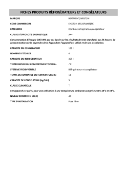 HOTPOINT/ARISTON ENXTGH 19322FWO3(TK) Fridge/freezer combination Manuel utilisateur