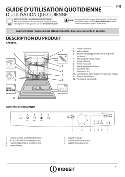 Indesit DFG 15B1 A EU Dishwasher Manuel utilisateur