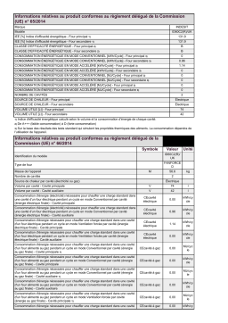 Indesit ID60C2(R)/UK Double Cooker Manuel utilisateur