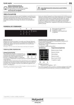 HOTPOINT/ARISTON BF 901 E AA Freezer Manuel utilisateur