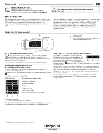 BS 1801 AA | BS 18011 | BSZ 1802 AAA | ZSB 18011 | BSZ 1801 AA | BSZ 18011 | SB 18011 | BSZ 18022 | ZSB 1801 AA | HOTPOINT/ARISTON SB 1801 AA Refrigerator Manuel utilisateur | Fixfr