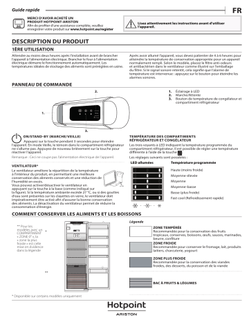 HOTPOINT/ARISTON BSZ 1802 AAA Refrigerator Manuel utilisateur | Fixfr