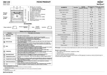 IKEA 700 947 31 Oven Manuel utilisateur | Fixfr