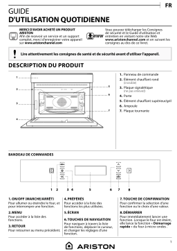 Ariston MP 796 IX A 60HZ Microwave Manuel utilisateur