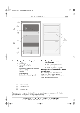 Bauknecht KRA 145 OPTIMA Refrigerator Manuel utilisateur