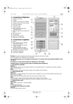 V-ZUG 627.2.12 Fridge/freezer combination Manuel utilisateur