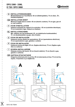 Bauknecht DFG 3360 WS Hood Manuel utilisateur