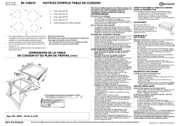Bauknecht EK 3480 IN-1 Hob Manuel utilisateur