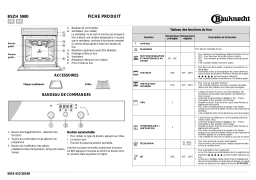 Bauknecht BSZH 5900 IN Oven Manuel utilisateur