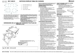 Bauknecht EKV 3482 IN-1 Hob Manuel utilisateur
