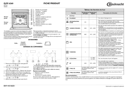 Bauknecht ELPE 6260 IN Oven Manuel utilisateur