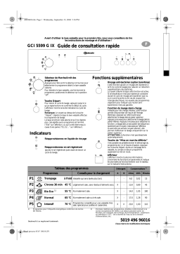 Bauknecht GSI 5599/1 G IX Dishwasher Manuel utilisateur