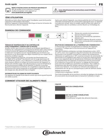 UGI 1041/A+ | Bauknecht GSU 8F1 Freezer Manuel utilisateur | Fixfr