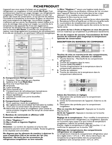 Bauknecht KGNA 335 BIO IN Fridge/freezer combination Manuel utilisateur | Fixfr