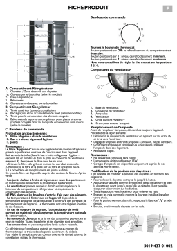 Bauknecht KGA 355 BIO OPTIMA Fridge/freezer combination Manuel utilisateur