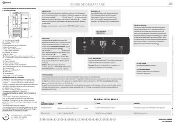 Bauknecht KR PLATINUM SW Refrigerator Manuel utilisateur | Fixfr