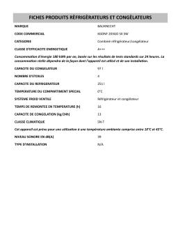 Bauknecht KGDNF 203GD SX SW Fridge/freezer combination Manuel utilisateur