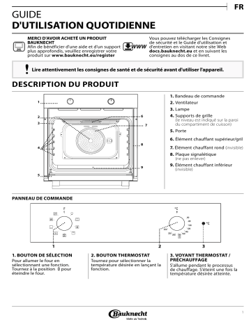 Bauknecht BAK3 NN8F IN Oven Manuel utilisateur | Fixfr