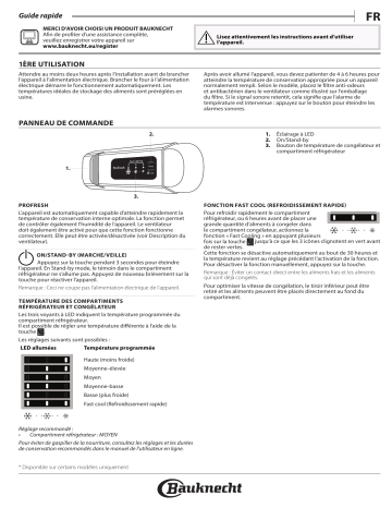 KVI 2851 LH2 | KVI 28512 | Bauknecht KVI 2851 A++ LH Refrigerator Manuel utilisateur | Fixfr