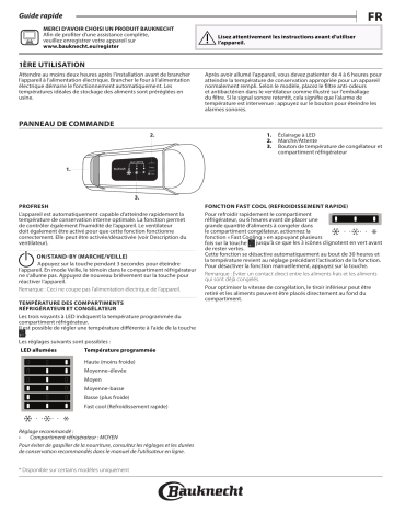 KRIF 3122 A++ | KVIF 1202 | KRIF 1202 | KVIF 3122 A++ | KVIE 2281 A++ | KVIE 2281 A++ LH | KVIE 22812 | Bauknecht KVIE 2281 LH2 Refrigerator Manuel utilisateur | Fixfr