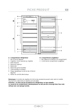 Bauknecht KVEE 2534/A-LH Refrigerator Manuel utilisateur