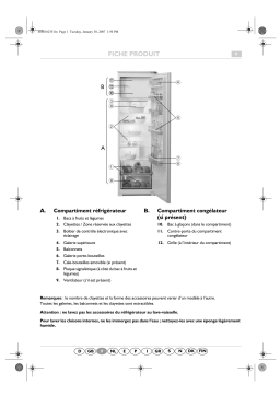 V-ZUG KRIE 3010/A Refrigerator Manuel utilisateur