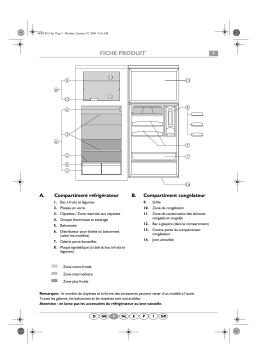 Whirlpool ARC 3720/IX Fridge/freezer combination Manuel utilisateur