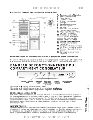 CB 610 W | CR327AV7 | Fagor FIC-471 Fridge/freezer combination Manuel utilisateur | Fixfr