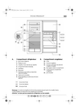 Whirlpool ARC 3850 Fridge/freezer combination Manuel utilisateur