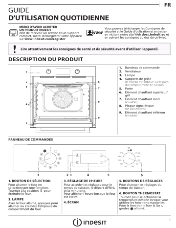 IFW 4841 C WH | IFW 3841 C IX | Indesit IFW 4841 C BL Oven Manuel utilisateur | Fixfr