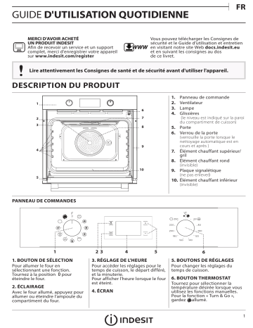 IFW 3844 P IX | IFW 4841 P WH | Indesit IFW 4841 P BL Oven Manuel utilisateur | Fixfr