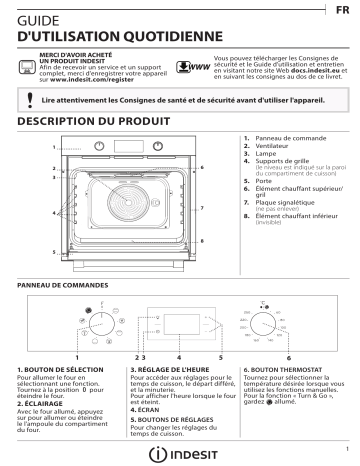 IFW 3544 C IX | Indesit IFW 6540 C IX Oven Manuel utilisateur | Fixfr