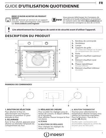 IFW 3841 JH IX | IFW 6841 JH IX | Indesit IFW 4841 JH BL Oven Manuel utilisateur | Fixfr