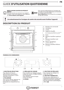 Indesit IFW 4844 H BL Oven Manuel utilisateur