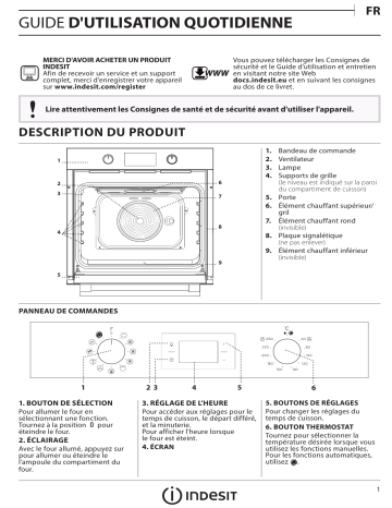 IFW 4844 H WH | IFW 3844 H IX | Indesit IFW 4844 H BL Oven Manuel utilisateur | Fixfr
