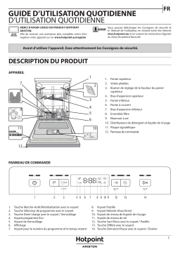 HOTPOINT/ARISTON HFC 3B19 X Dishwasher Manuel utilisateur