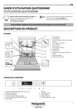 HOTPOINT/ARISTON HIC 3C24 S Dishwasher Manuel utilisateur