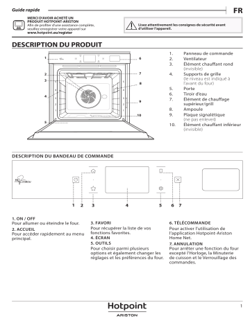 HOTPOINT/ARISTON FI9 P8P2 SH IX HA Oven Manuel utilisateur | Fixfr