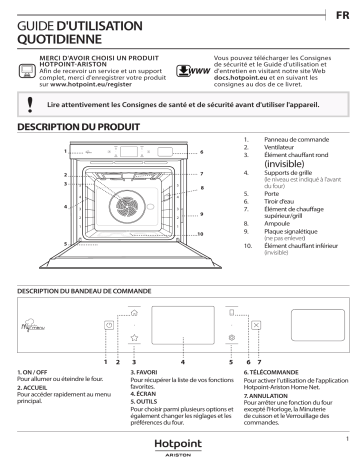 HOTPOINT/ARISTON FI9 P8P2 SH IX HA Oven Manuel utilisateur | Fixfr