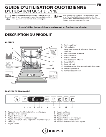 Indesit DCIO 3C24 AC E S Dishwasher Manuel utilisateur | Fixfr