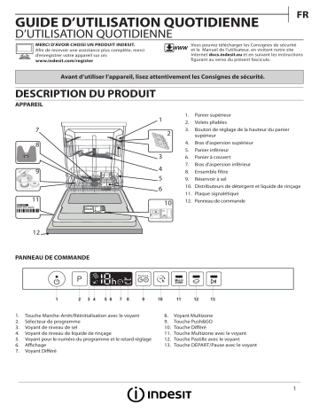 Indesit DIO 3C24 AC E Dishwasher Manuel utilisateur | Fixfr