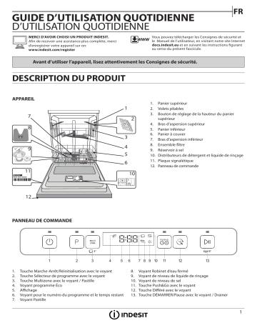 Indesit DFO 3C23 A Dishwasher Manuel utilisateur | Fixfr