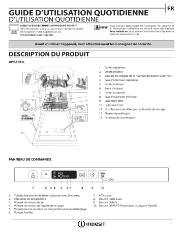Indesit DSIC 3T117 C Dishwasher Manuel utilisateur | Fixfr