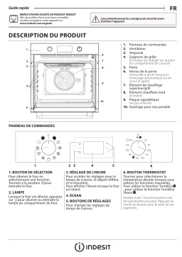 Indesit IFWS 3844 JP IX Oven Manuel utilisateur